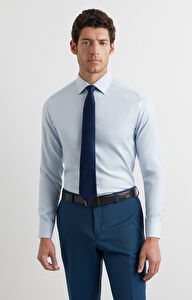 Koszula slim w mikrowzór