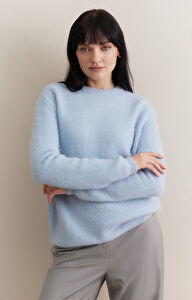 Wełniany sweter round neck