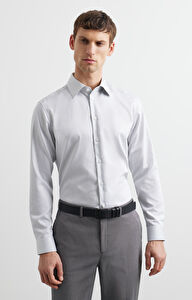 Koszula slim w mikrowzór