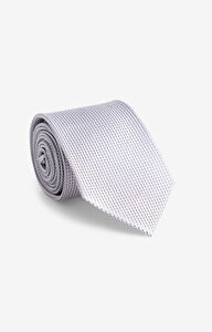 Jedwabny krawat w mikrowzór