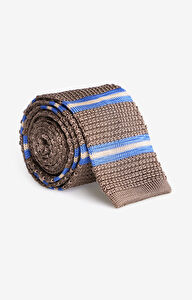 Dzianinowy krawat w paski