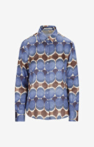 Koszula slim w nadruk