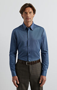 Dzianinowa koszula slim