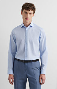 Koszula slim w jodełkę