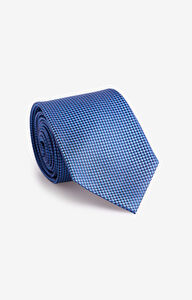 Jedwabny krawat w mikrowzór