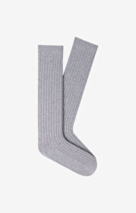 Długie skarpety w prążek