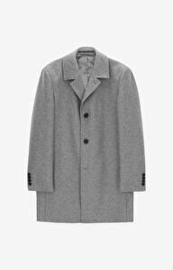 Płaszcz regular fit z wełną
